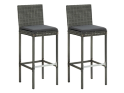 Bar Stool, Bar Stools Vidaxl Cinzeto Rattan / Vime (n/a)