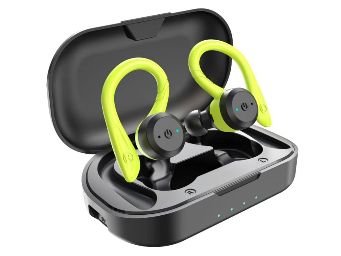 Auriculares Sem Fios Bluetooth 5.0 Som Estéreo Cancelamento De Ruído Microfone Para Chamadas Estojo De Carregamento Lurelia