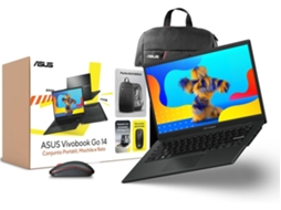 Pack ASUS E1404FA AMD (Outlet Caixa Aberta - 14'' - AMD Ryzen 5 7520U - RAM: 8 GB - 512 GB SSD - AMD Radeon Graphics) + Mochila + Rato