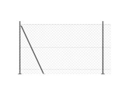 Conjunto 1 Poste De Cerca Vidaxl Cinzento Aço (10 X 1,6 M)