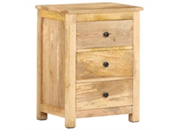 Vidaxl Mesa de Cabeceira 45x35x60 Cm Madeira de Mangueira Maciça