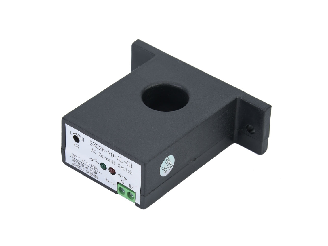 Interruptor De Detector De Corrente Ac Autoalimentado Ajustável Normalmente Aberto Szc26-no-al-ch 1-100a