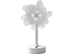 Luminária de mesa de cabeceira com luz brilhante e alimentação por bateria.