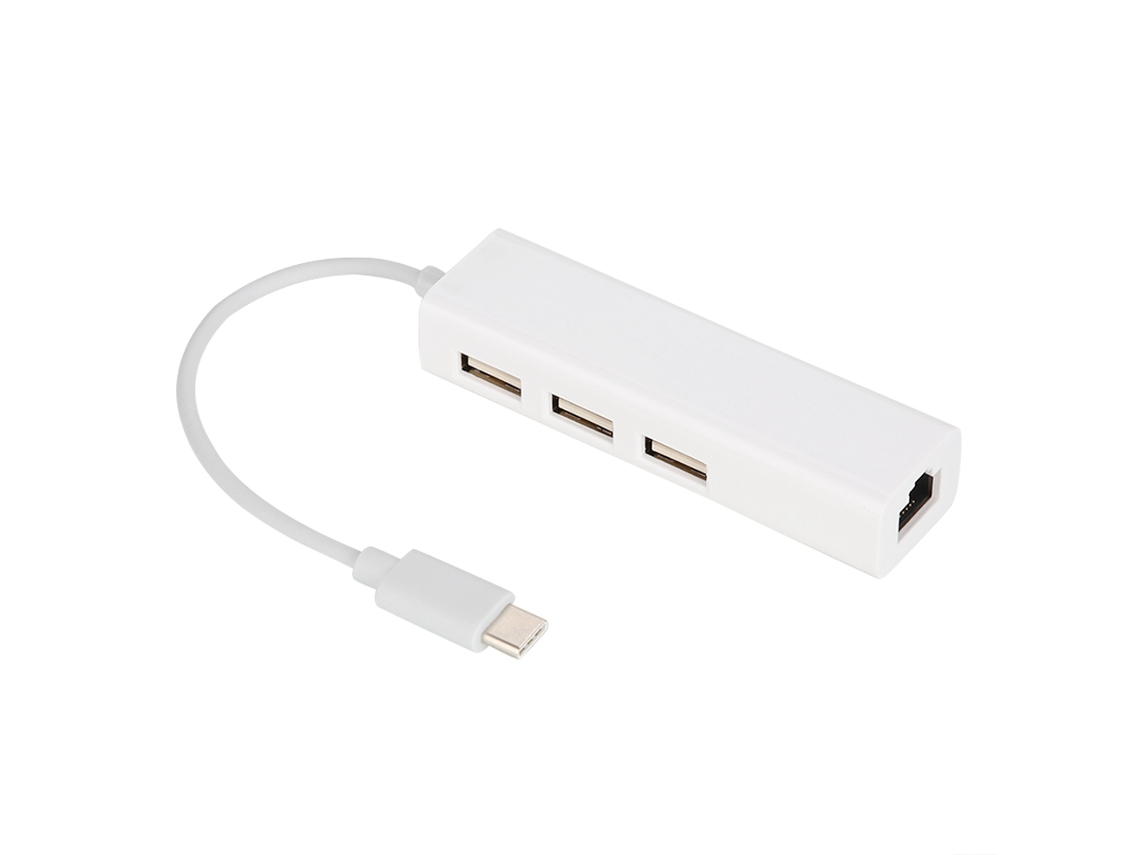Hub Usb 2.0 LAXISCREED com Type C para Rj45 Gigabit Lan