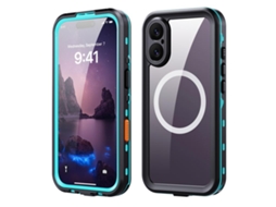 Capa Para Iphone 17 Redpepper Transparente Com Pontos, Proteção Tripla Ip68 À Prova Dágua E Magsafe