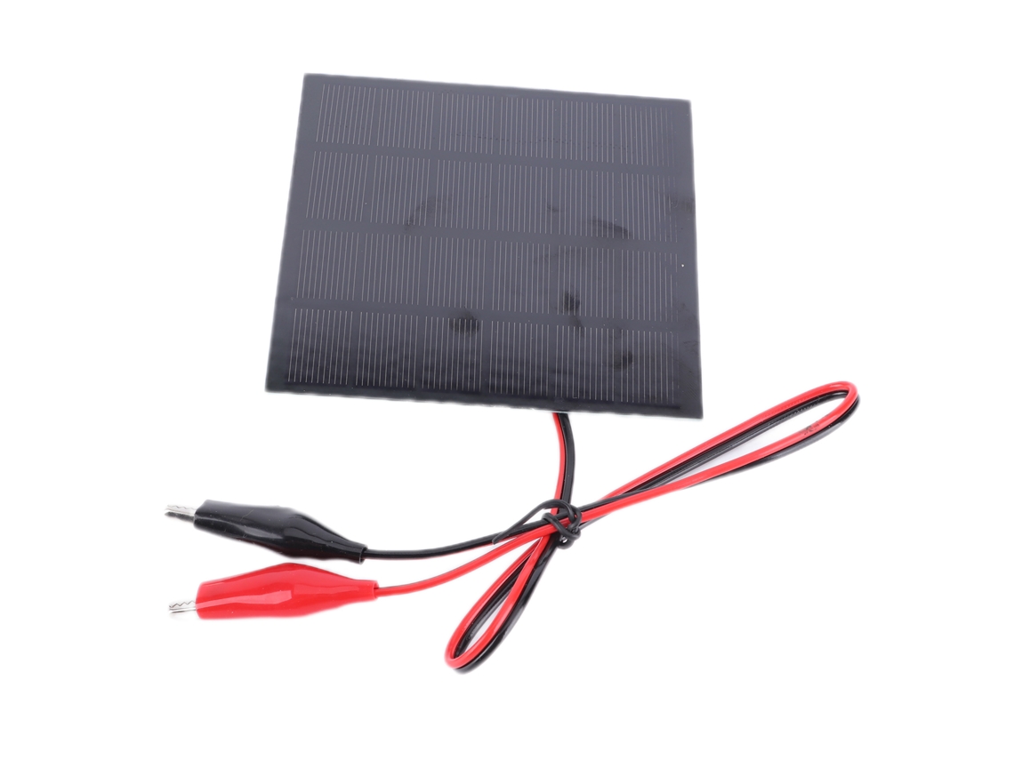 Painel Solar de 2w 6v com Clip Placa de Carregamento Diy para Brinquedos Lâmpadas | S/MARCA