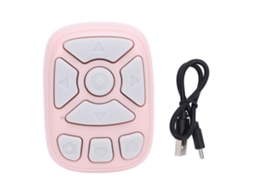 Wireless Bluetooth Remote Control 32.8ft Range Portable App Control Easy Connection Camera Shutter Remote Control Page Turner Pink LAXISCREED