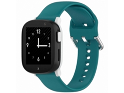 Pulseira de Relógio Silicone para Crianças Smartwatch com Fivela Prata e Design Cor Sólida GOKOCO