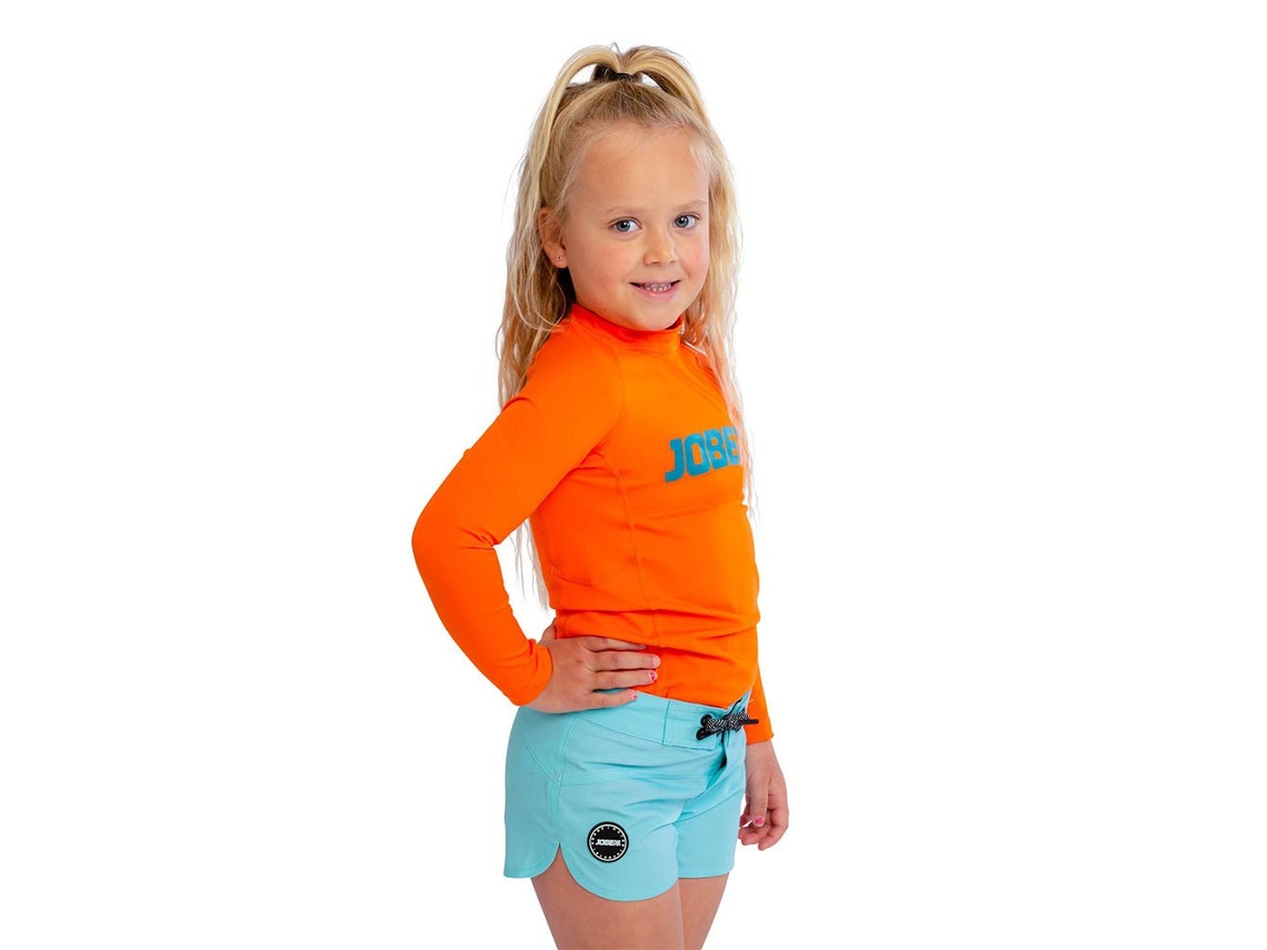 Manga Longa Rashguard Laranja 6-8 Yearsjobe