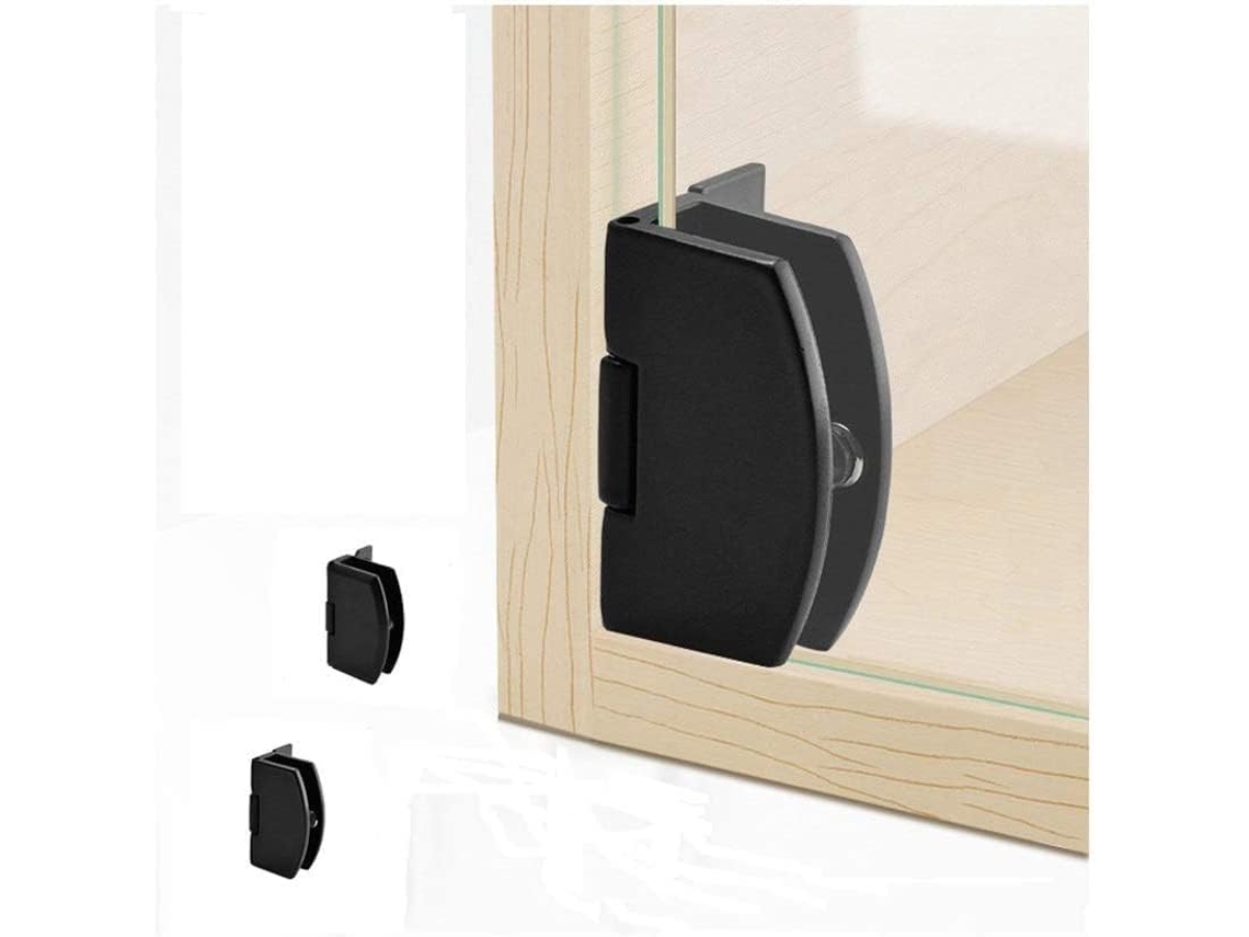 Dobradiça De Fixação Para Vidro, 4 Peças, Porta Vidro Armário, Clipe