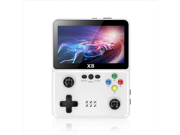 Console de Jogos Retrô X8 com Tela Ips 4 Polegadas, Portátil e Branco. GOKOCO