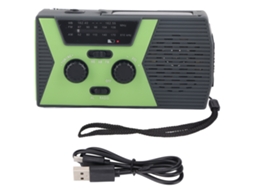 Rádio de Emergência com carregamento solar e manivela EOOCOO