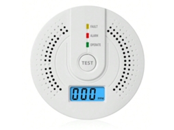 Detector de Monóxido de Carbono com Bateria Substituível e Display Digital Led, Alarme de Co En 50291 para Segurança Residencial, Monitor D 
