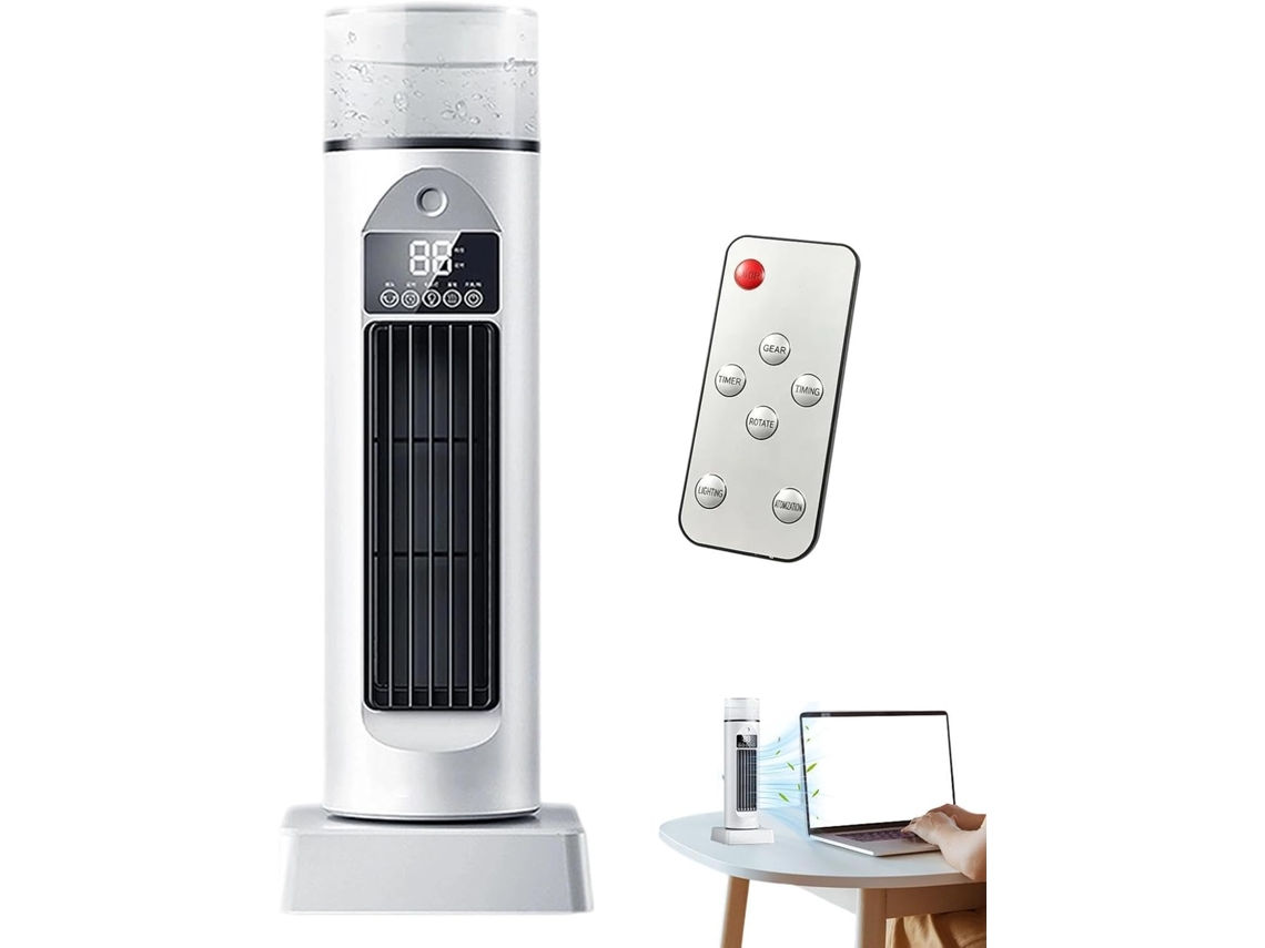 Ventilador De Mesa Tipo Turbina Avião - Recarregável Via Usb Com 5