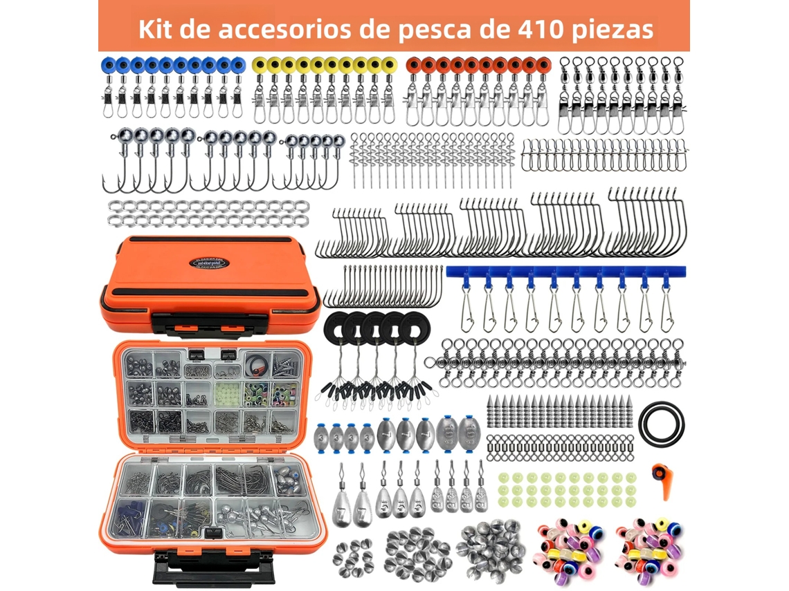 Kit de Pesca Profissional MDUG (410 Peças)