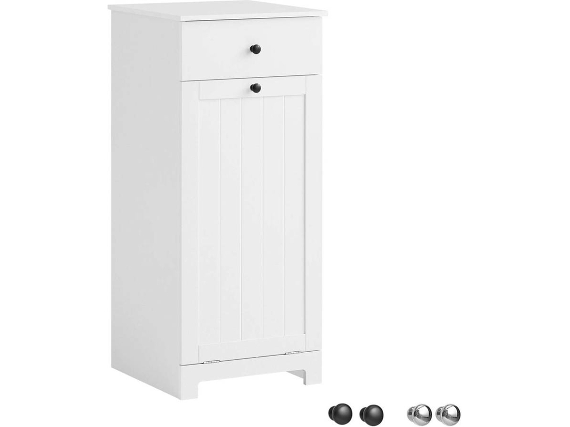 Cesto de Roupa SOBUY BZR21-W (MDF - 40x38x90 cm)