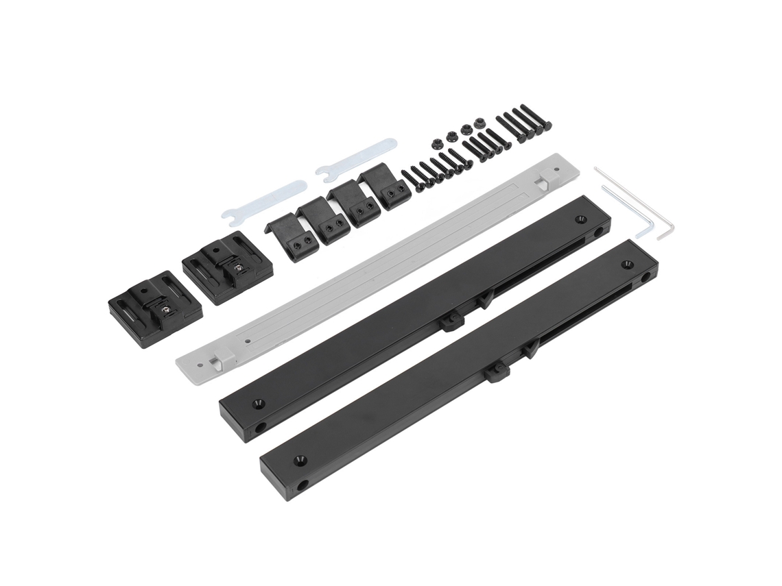 Kit De Batente Para Porta De Correr Laxiscreed Com Fecho Suave E Amortecedor A Mola