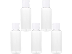 Frascos de viagem de plástico de 50ml com núcleos aleatórios para cosméticos, suaves.