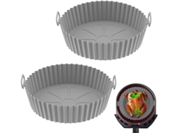Conjunto De 2 Forros Reutilizáveis ​​para Fritadeira A Ar, Acessórios Para Substituto Papel Manteiga Descartável, Compatível Com Ninja, Towe