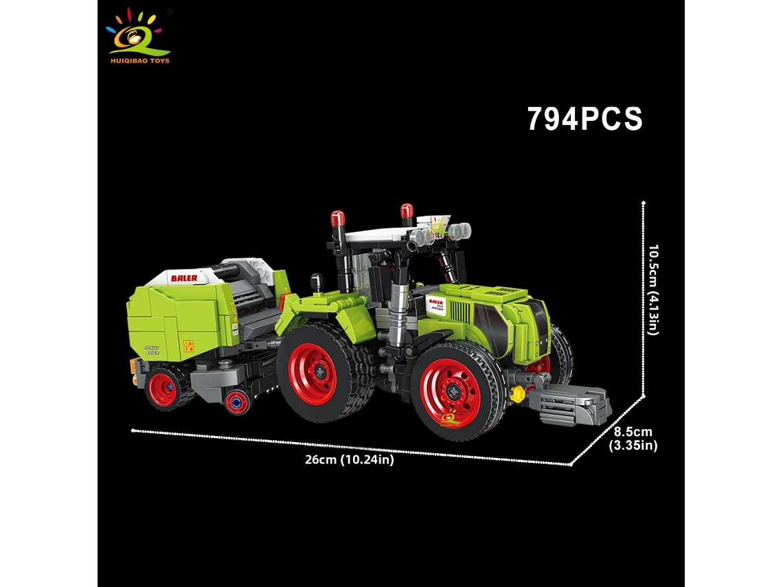 (estilo 2) Brinquedo De Blocos De Montar Caminhão Agricultor, Arquitetura De Blocos De Construção De Cidade Moc