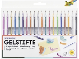 Caneta Gel FOLIA Super Selection Caixa com 20