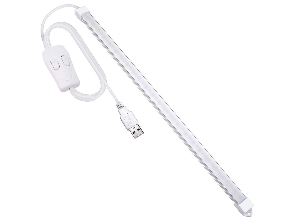 Barra Luz Led Sob Armário 3 Temperaturas Usb Dc5v 48 Leds S/MARCA