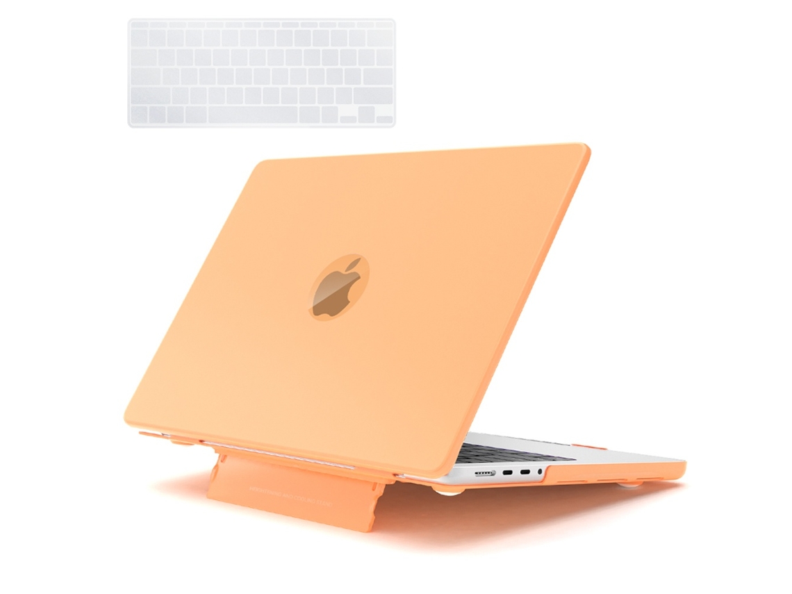 Capa Para Macbook Air De 13 Com Protetor De Teclado, Laranja Elysve