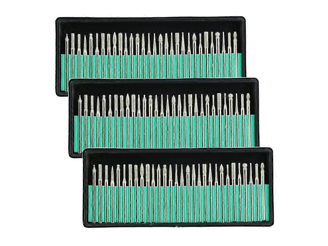 Brocas de diamante para ferramentas rotatórias Dremel, 90 peças de 3mm para vidro, metal, pedras e gemas | S/MARCA