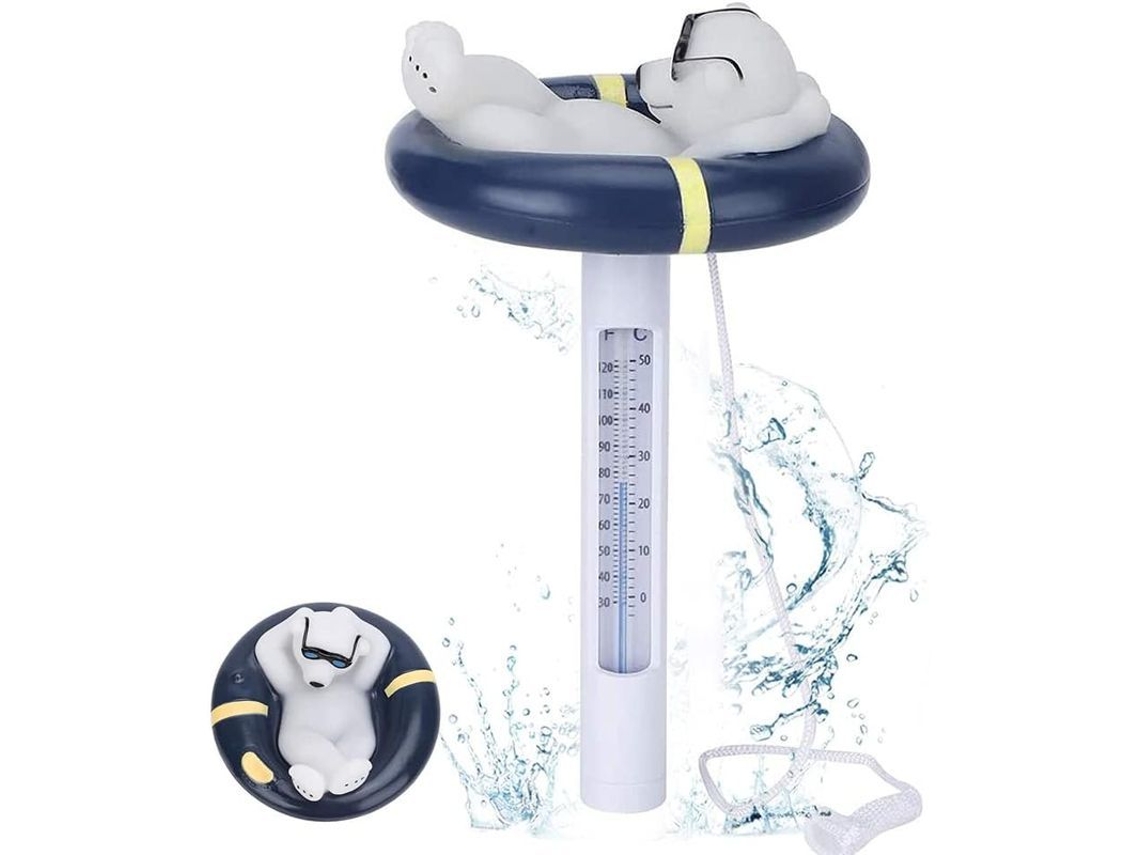 Termômetro Para Piscina Com Corda, Flutuador De Piscina De Leitura Fácil, Acessório Para Piscinas, Spas E Aquários