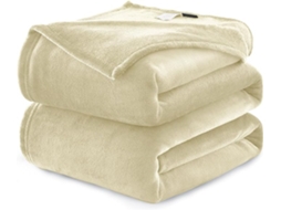 Manta De Fleece - Felpuda - 150x200 Cm - Off-white - Cobertor Macio Para Sofá - Xl