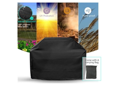 Capa de lona para churrasco UNONIN - Tecido Oxford de proteção à prova dágua e poeira 170x61x117 CM em 190T UNONIN
