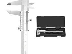 Paquímetro Vernier De 100 Mm, Em Aço Carbono Alta Resistência, Para