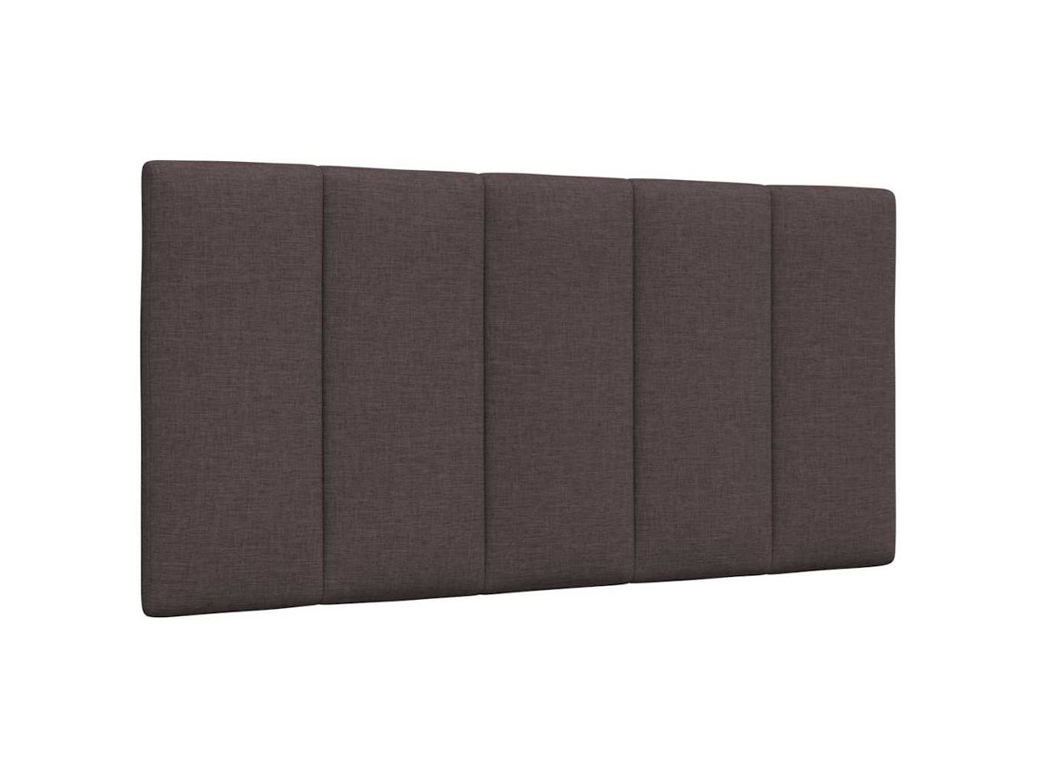 Vidaxl Almofadão De Cabeceira Hanko 100 Cm Tecido Castanho-escuro