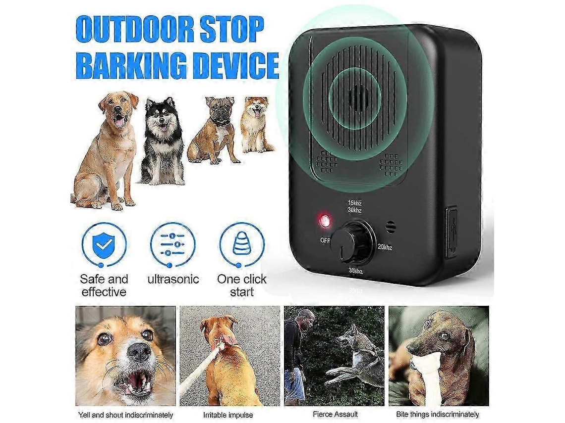 Dispositivo Anti-latido Para Cães Com 3 Níveis Ajustáveis, Ferramenta Ultrassônica De Treinamento Comportamental Para Prevenção De Ruídos E Dissu