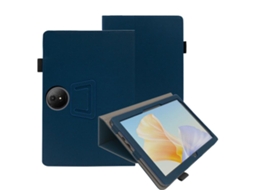 Capa De Couro Textura De Pele Halinuia, Cor Azul‑escuro Para Tablet Tcl Nxtpaper 11 Plus 11,5 Polegadas