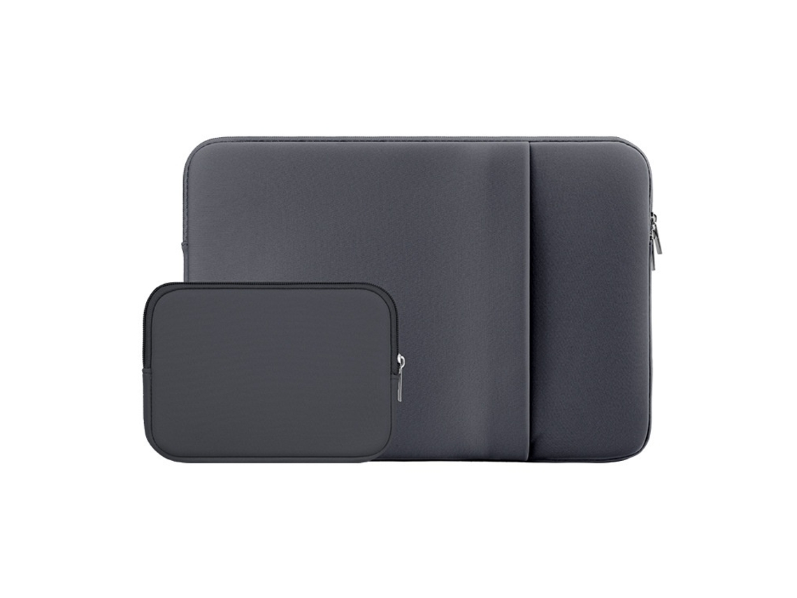 Elysve Bolsa 11 Polegadas, Para Portátil, Com Bolso Frontal E Bolsa Para Acessórios, Cinza