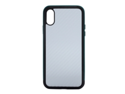 Capa de Telefone EOOCOO (textura de Fibra Metal Transparente)