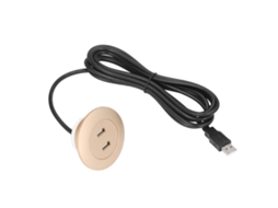 Carregador Usb Duplo Embutido Dourado para Sofá, Ideal para Casa BRILVIBERA