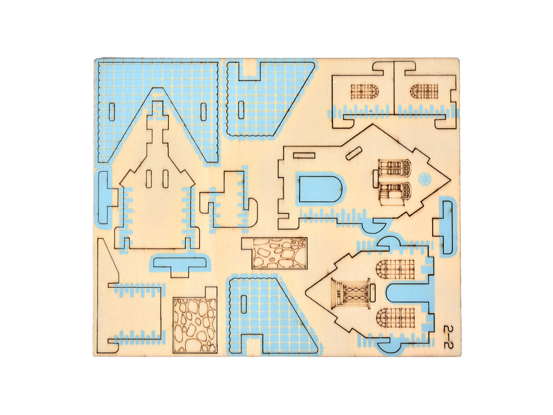 Ats puzzle 3d da Madeira Casa Villa Modelo de Construção Brinquedo Educativo Diy para Crianças