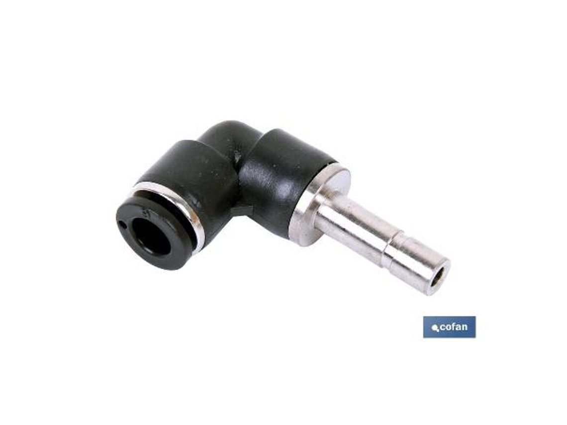 Codo adaptador orientable t-4   caja 2 unid.