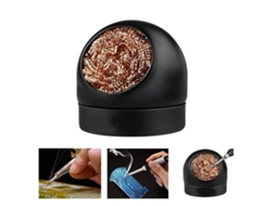 Bola De Limpeza Para Bico De Ferro De Solda, Dessoldagem Rápida, Assento De Limpeza Para Ponta De Solda Preto, 7668 Mm, 1 Peça Brilvibera