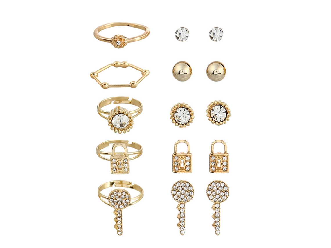 Brincos De Ouro Estilo Moderno Com Pérolas Brilhantes