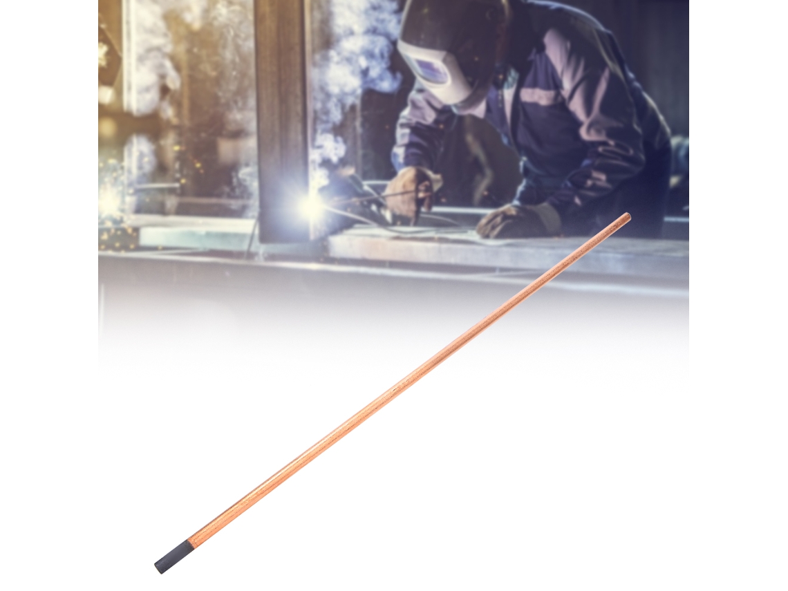100 Peças De Varetas De Carbono Para Eletrodos De Solda Com Revestimento De Cobre M6x355mm Processo De Solda