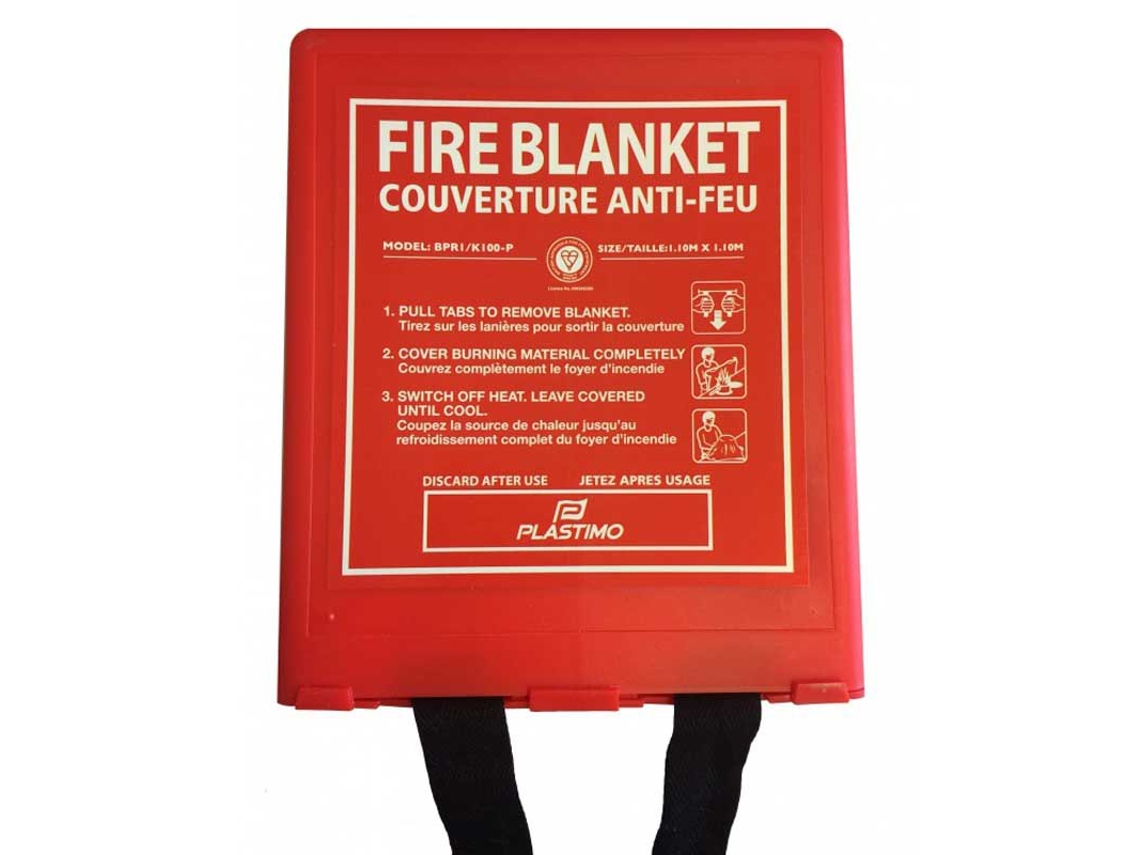 Cobertor de Proteção Contra Incêndio Vermelho 100 X 100 Cmplastimo