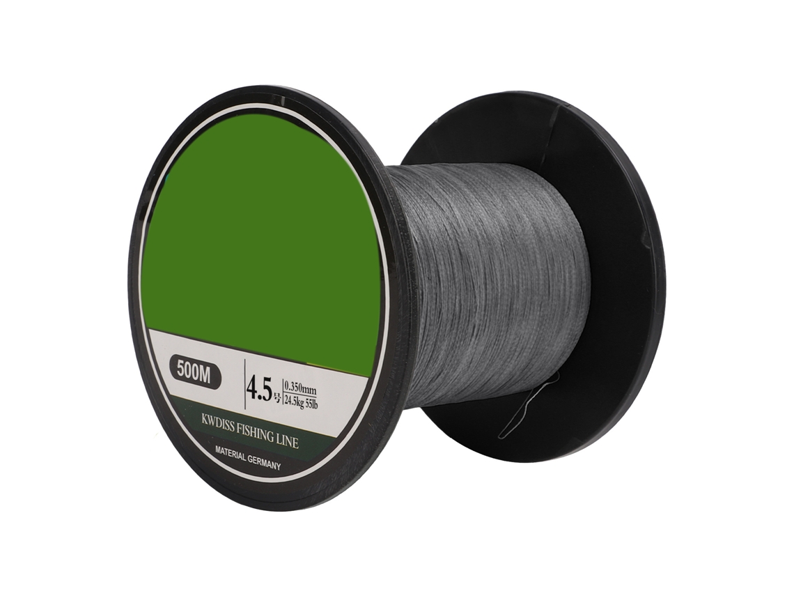 Linha de Pesca Trançada Pe 4 Fios 500m Cinza