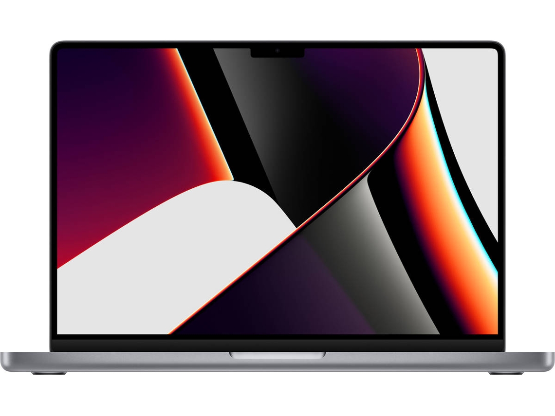 MacBook Pro APPLE Cinzento Sideral (14'' - Apple M1 Pro 8-Core - RAM: 16 GB - 512 GB SSD - GPU 14 - Core)