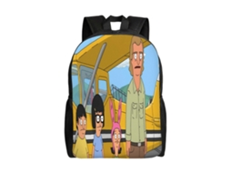Mochila Bobs Burgers W380 Para Escola E Trabalho, Leve E À Prova Dágua, Mochila Estilosa Para Estudantes E Adultos J380 Olysi Shop
