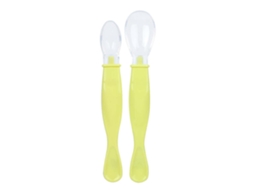 Primerox 2pcs Colheres de Bebê em Silicone de Grau Alimentar com Pontas Macias para Alimentação Infantil