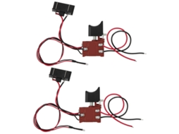2 Peças De Interruptor De Serra Com Controle De Velocidade Sem Escalas E Luz, Interruptor Gatilho Regulável