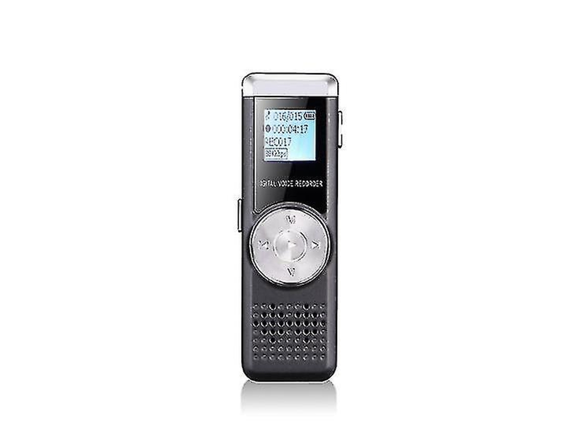 Gravador Digital Ditafone De 16 Gb, Gravador De Voz Mp3 Para Conferência/reunião/aula Yizhood (preto)